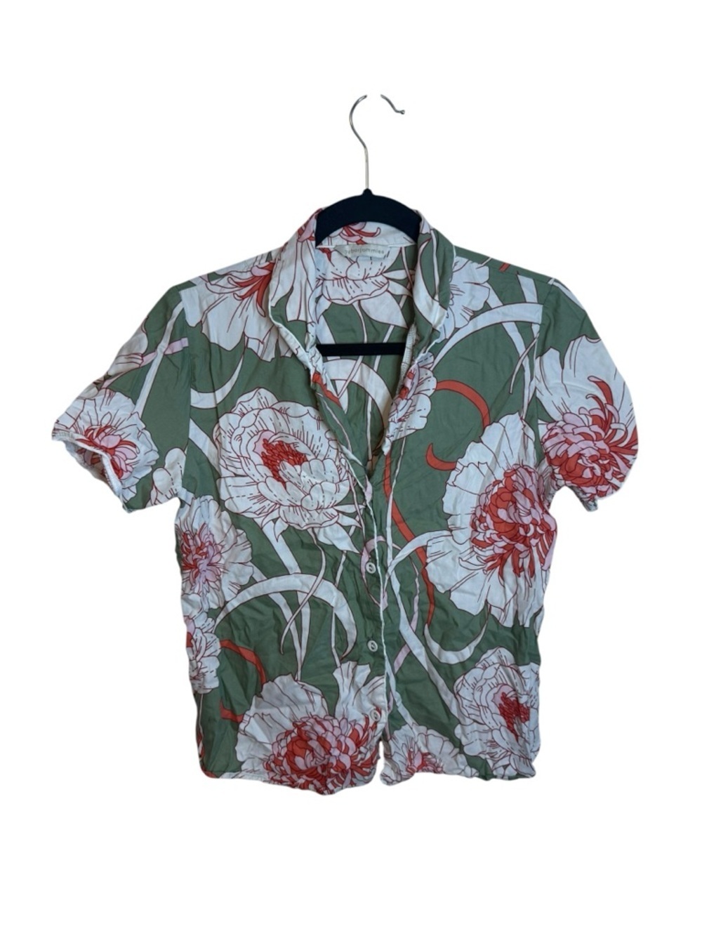 Cyberjammies Tropical Floral Cotton Pajama Top
